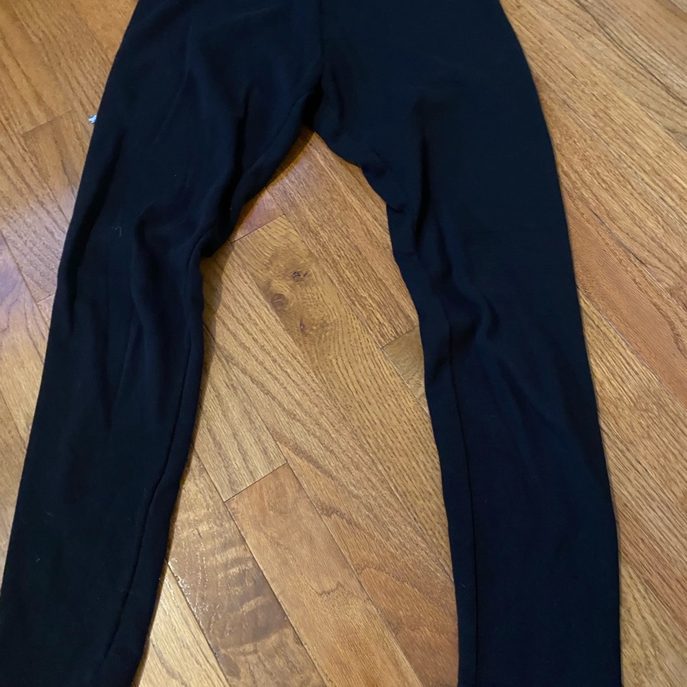 Fleece lined black Justice Leggings 14/16
